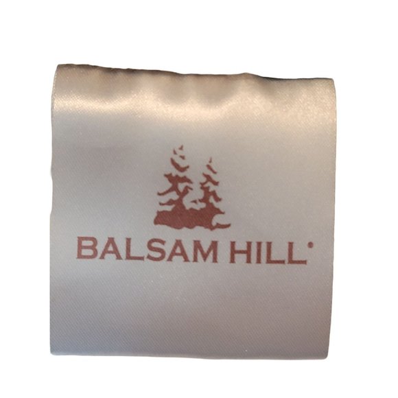 Large Balsam Hill Burlap & Cotton Striped 60" Round Christmas Tree Skirt - Picture 5 of 6